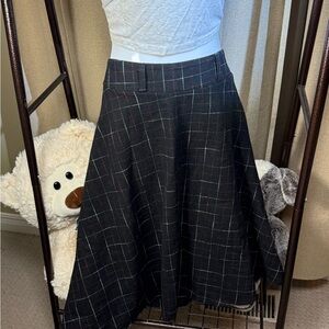 Plaid Black Skirt
